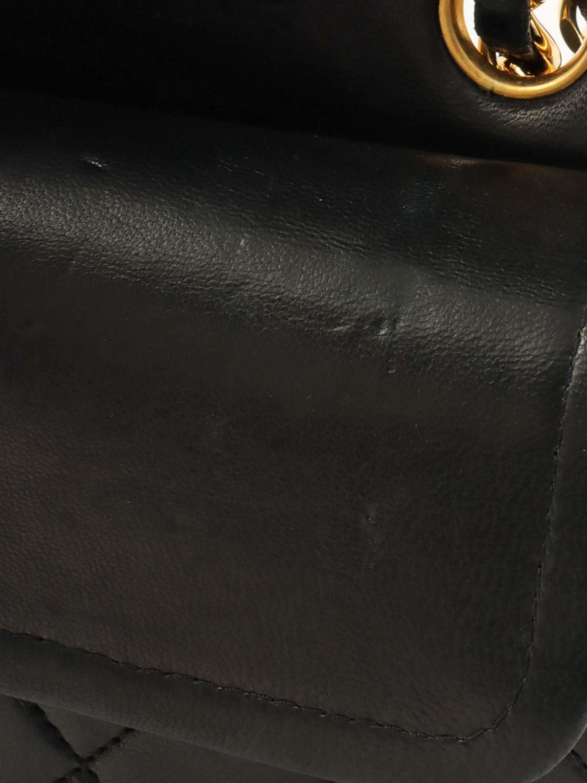 1990年代经典翻盖链条包 23厘米 黑色