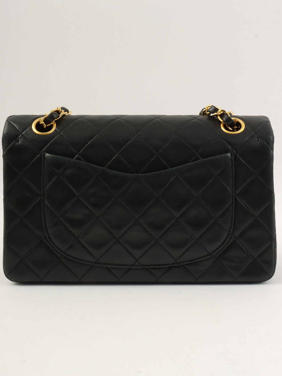 1990年代经典翻盖链条包 23厘米 黑色