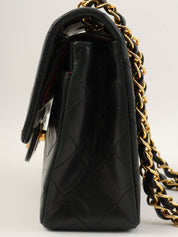 1990年代经典翻盖链条包 23厘米 黑色