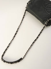 Around 2007, CC Mark Stitch Chain Shoulder Bag, Black