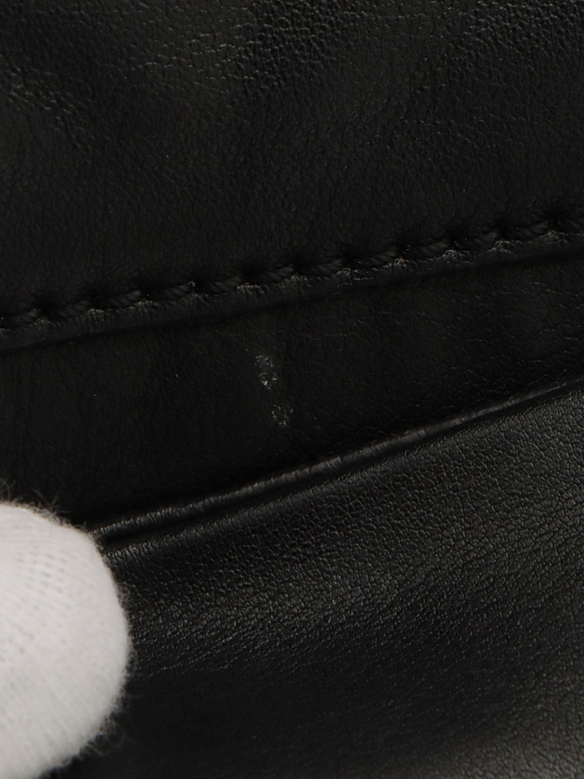 Around 2007, CC Mark Stitch Chain Shoulder Bag, Black