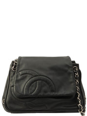 Around 2007, CC Mark Stitch Chain Shoulder Bag, Black