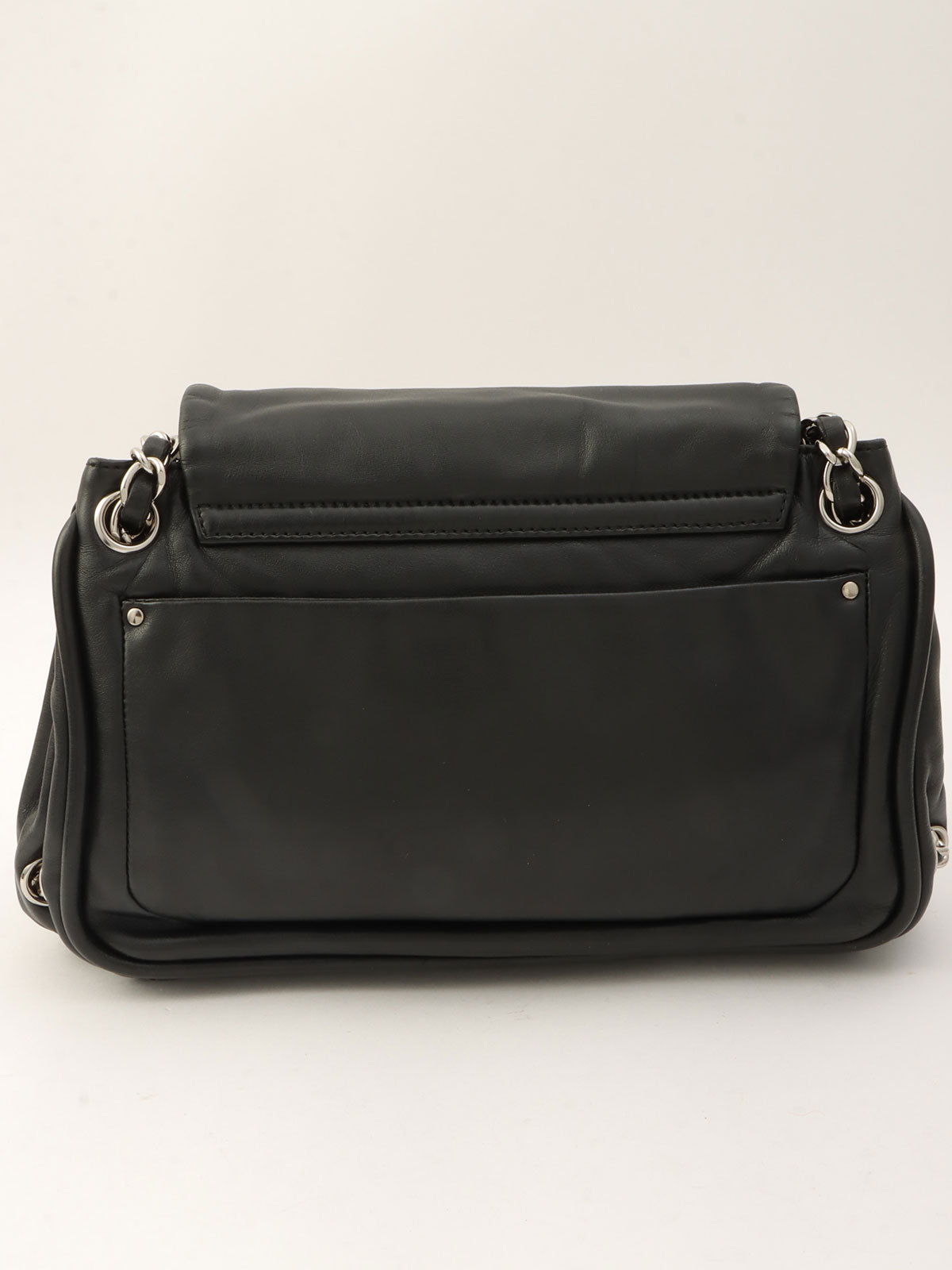Around 2007, CC Mark Stitch Chain Shoulder Bag, Black