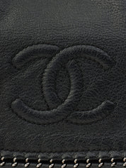 Luxury Line Chain Shoulder Bag, Black, manufactured around 2005