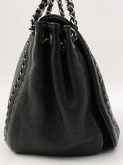 Luxury Line Chain Shoulder Bag, Black, manufactured around 2005
