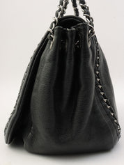 Luxury Line Chain Shoulder Bag, Black, manufactured around 2005