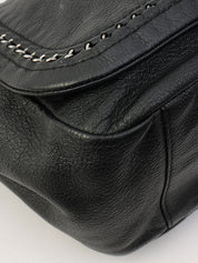 Luxury Line Chain Shoulder Bag, Black, manufactured around 2005