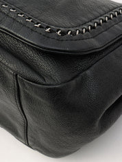Luxury Line Chain Shoulder Bag, Black, manufactured around 2005
