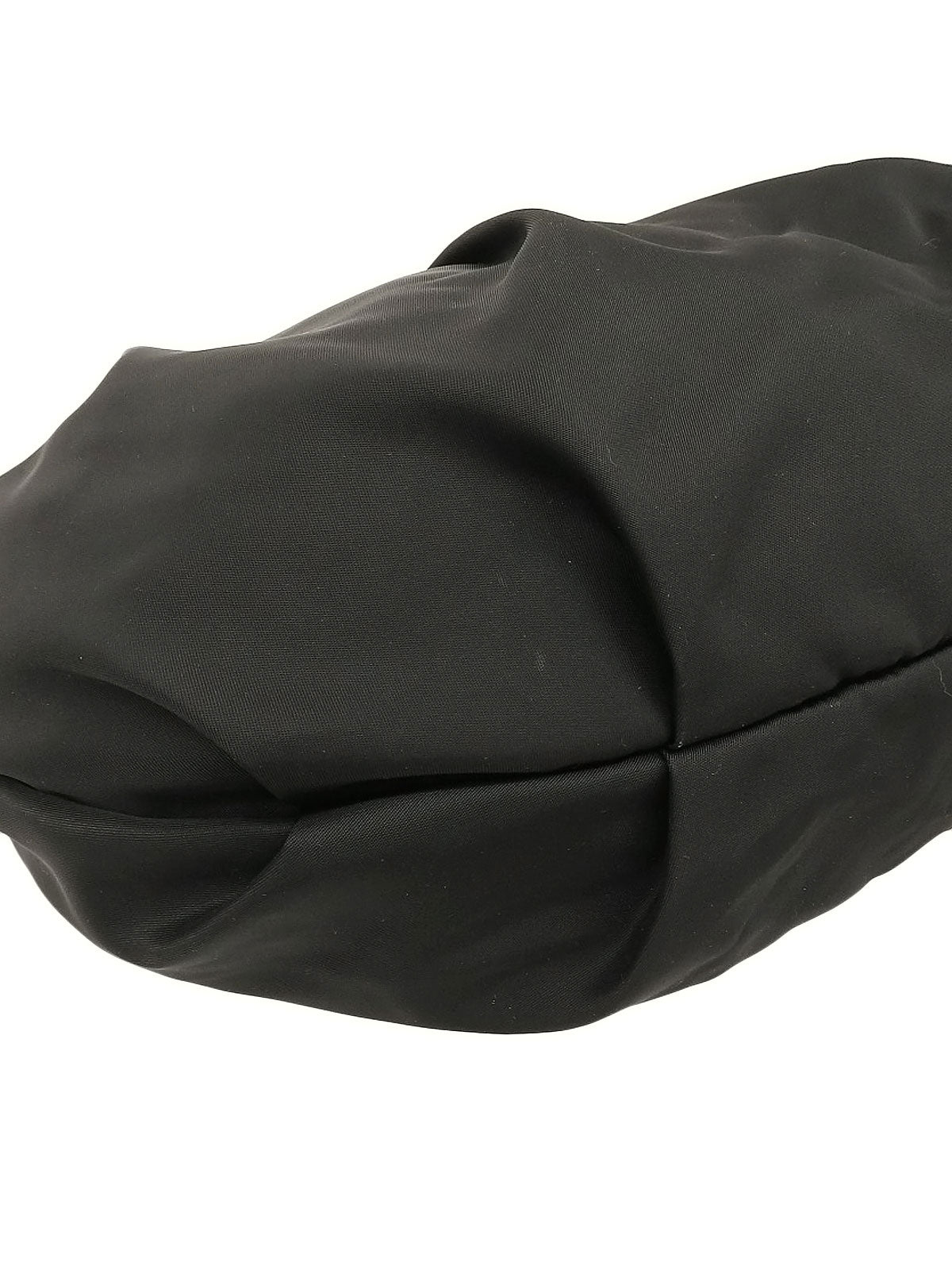 ナイロンロゴプレートワンショルダーバッグ ブラック