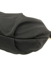 ナイロンロゴプレートワンショルダーバッグ ブラック