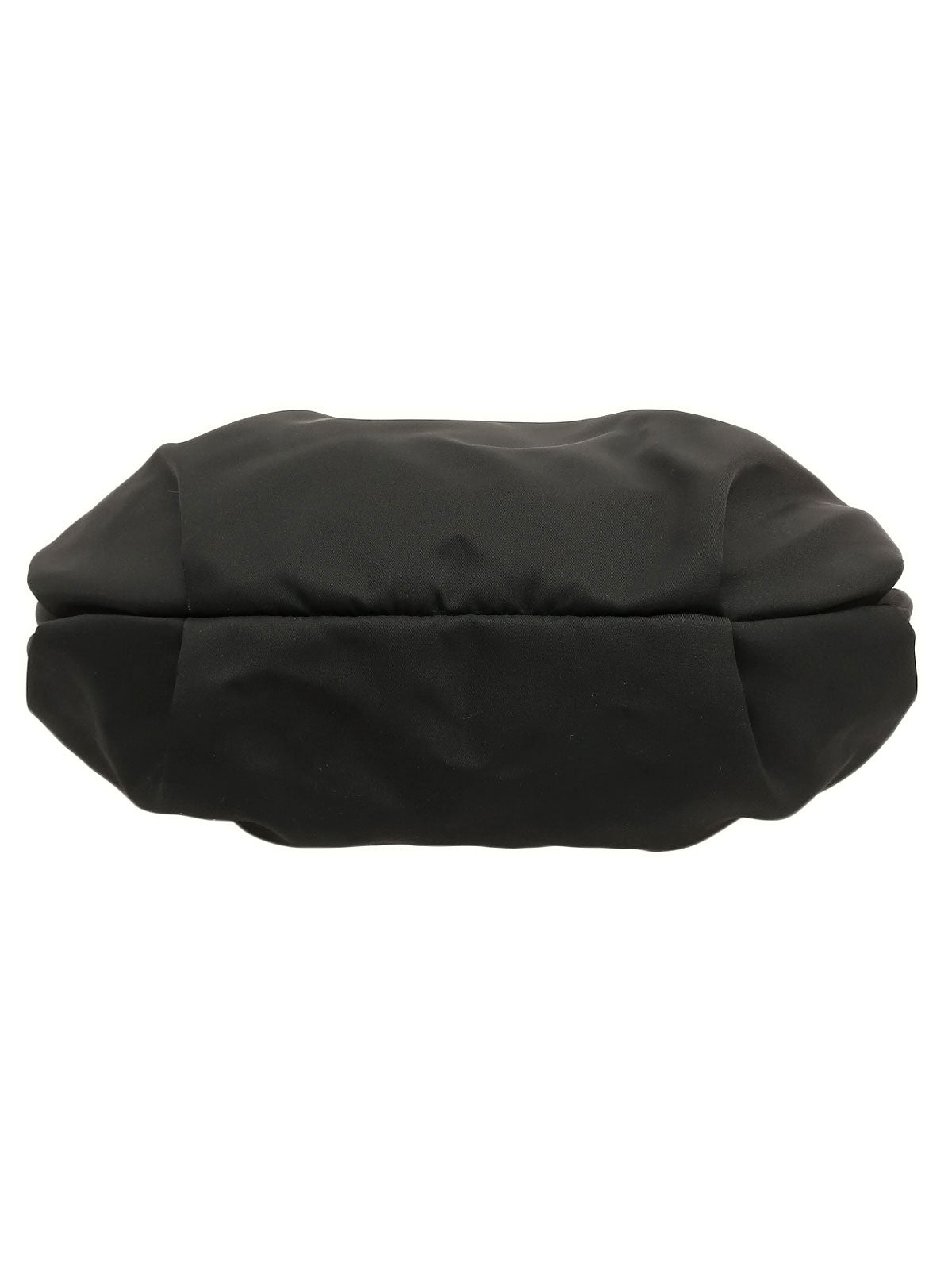 ナイロンロゴプレートワンショルダーバッグ ブラック