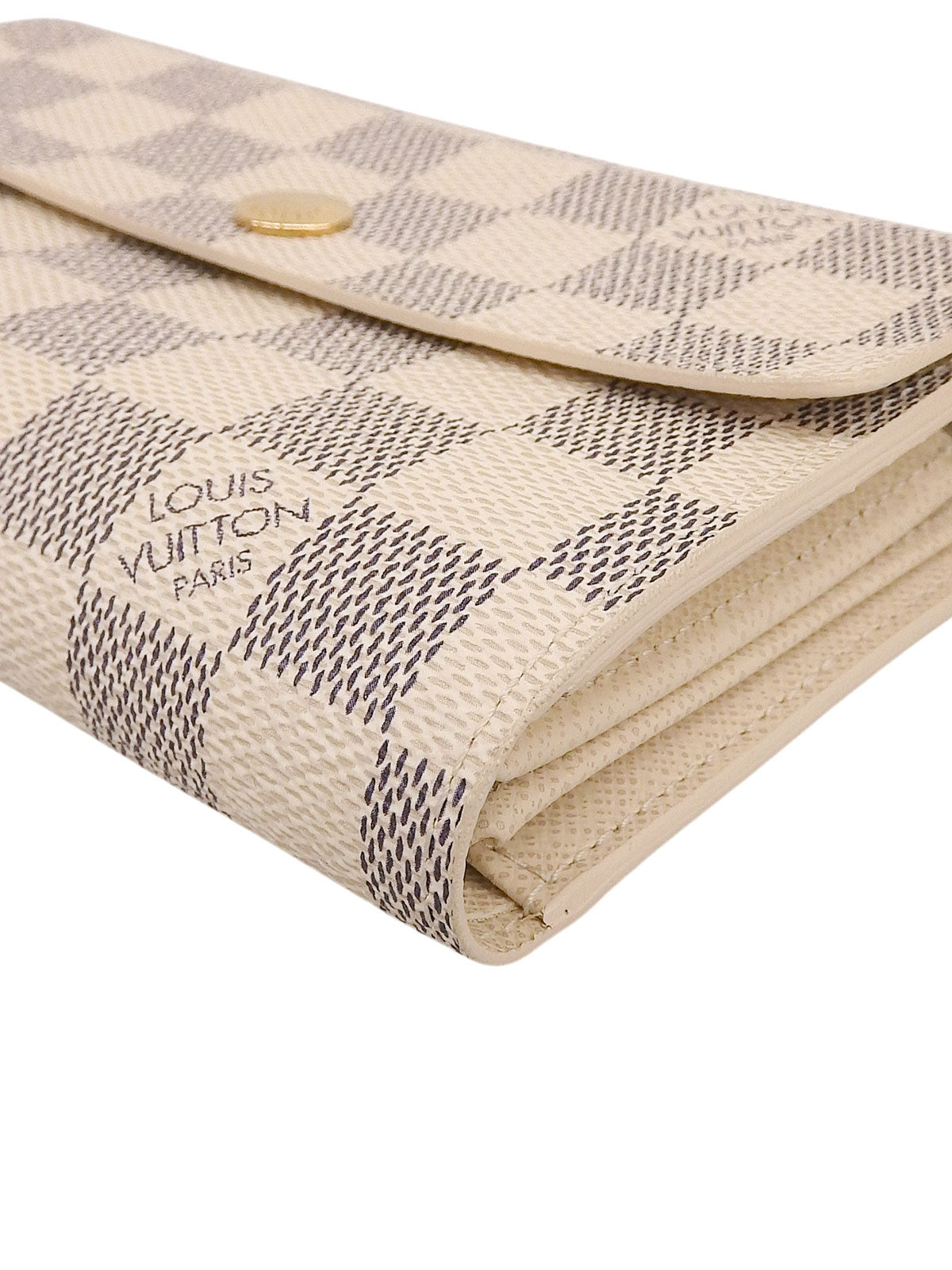 2007 Damier Azur Portefeuille Alexandra White