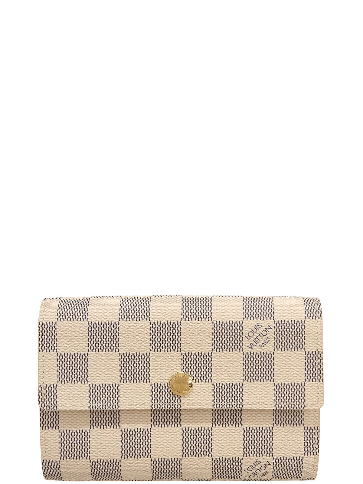 2007 Damier Azur Portefeuille Alexandra White