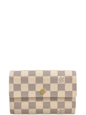 2007 Damier Azur Portefeuille Alexandra White