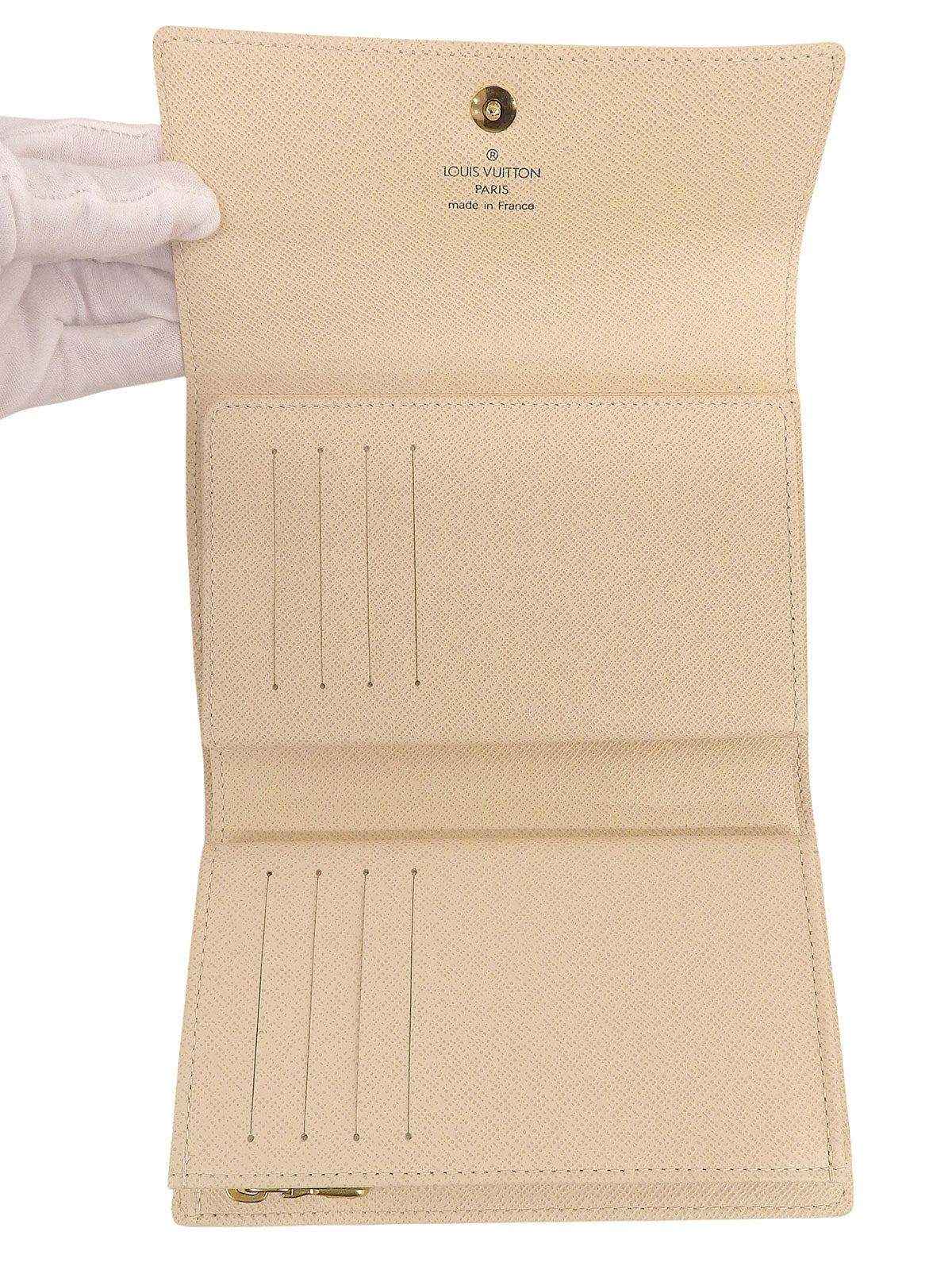 2007 Damier Azur Portefeuille Alexandra White