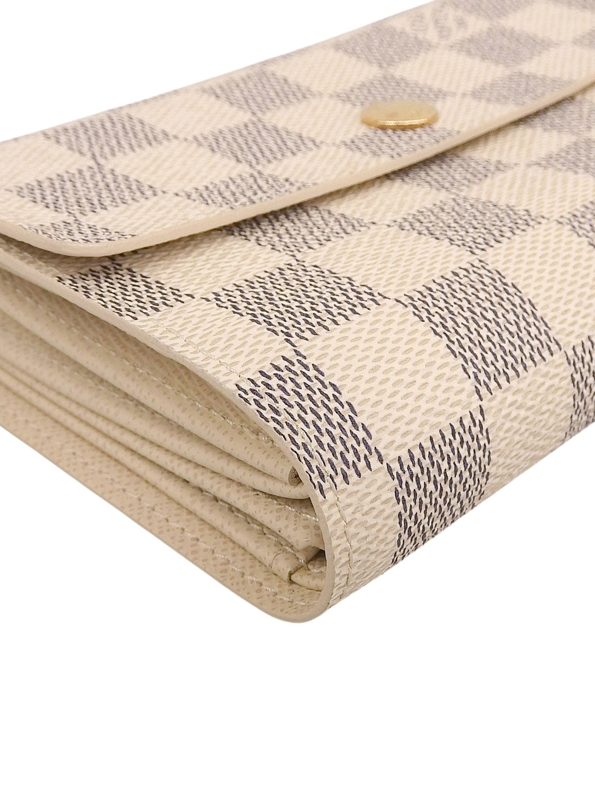 2007 Damier Azur Portefeuille Alexandra White