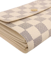 2007 Damier Azur Portefeuille Alexandra White