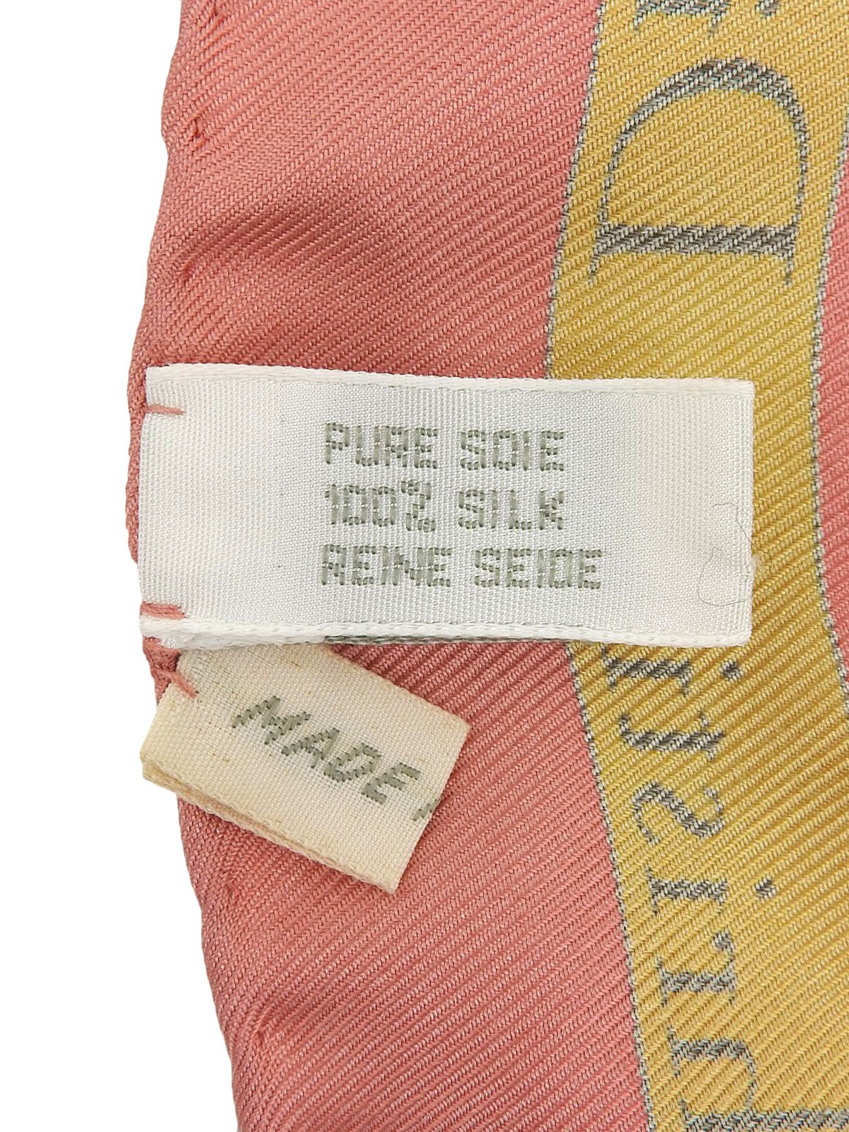 シルクタロットカードモチーフスカーフ ピンク/イエロー/マルチ