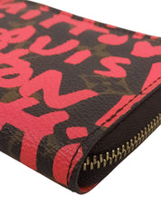 2008年製 モノグラムグラフィティジッピーコインパース ブラウン/ピンク