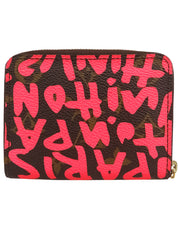 2008年製 モノグラムグラフィティジッピーコインパース ブラウン/ピンク