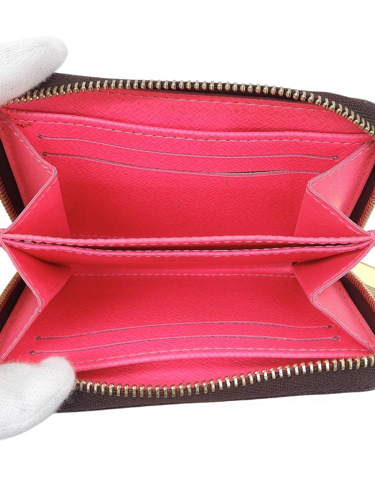 2008年製 モノグラムグラフィティジッピーコインパース ブラウン/ピンク