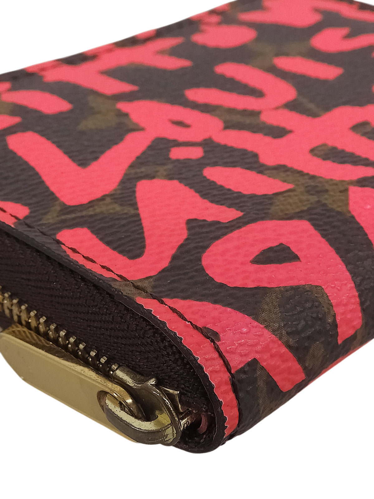 2008年製 モノグラムグラフィティジッピーコインパース ブラウン/ピンク