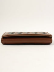 Intrecciato Coin Case Brown/Black