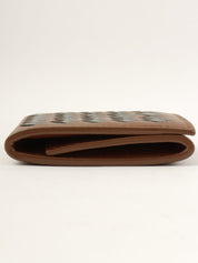Intrecciato Coin Case Brown/Black