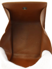 Intrecciato Coin Case Brown/Black