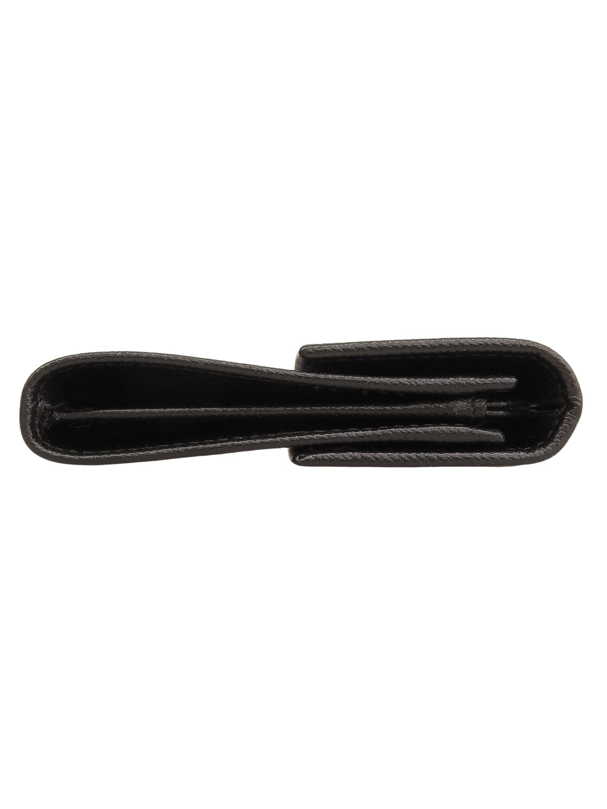 Saffiano Logo Plate Wallet in Black