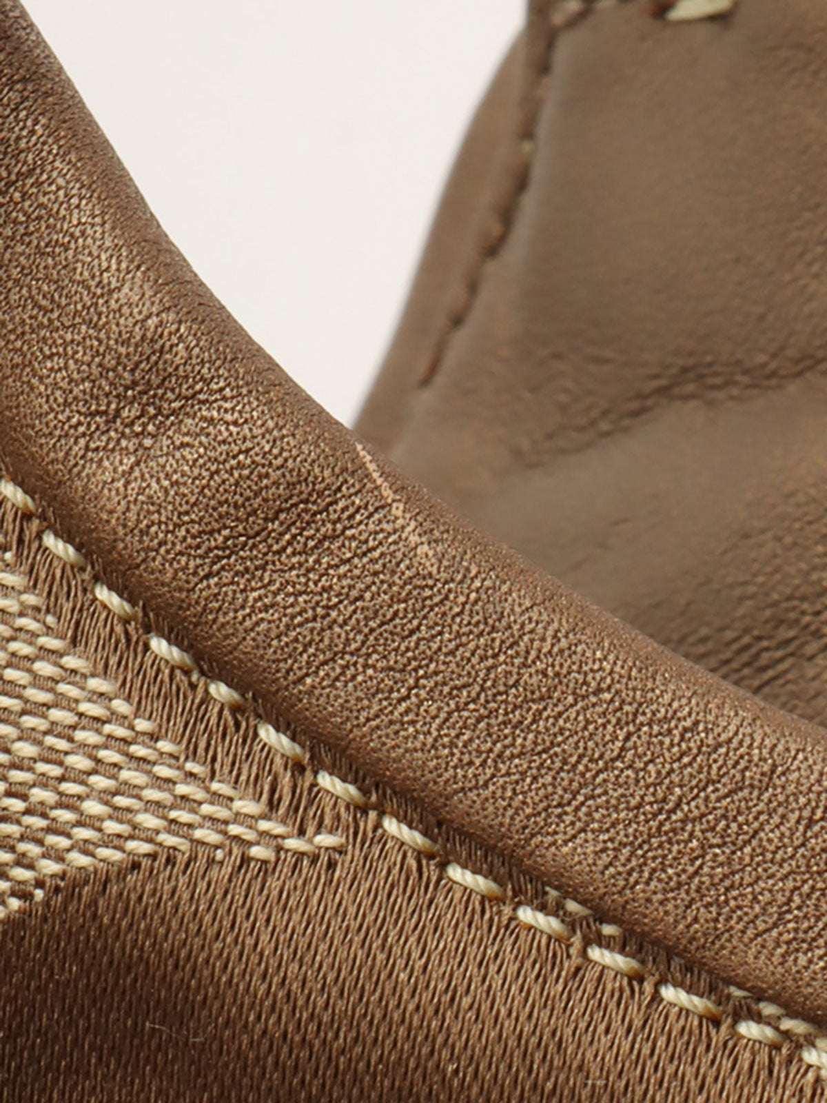 シグネチャーがま口ハンドバッグ ベージュ／ブラウン