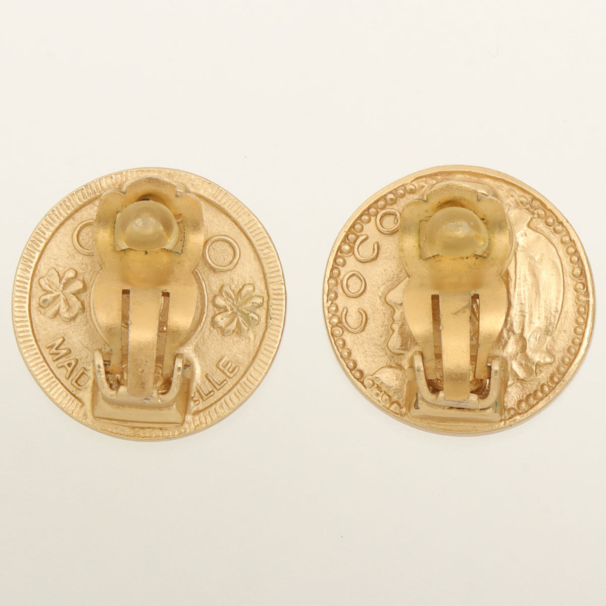 2003 Mademoiselle CC Mark Earrings, Gold