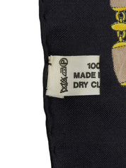 Panther Design Pattern Scarf in Black/Yellow/Multi