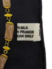 Panther Design Pattern Scarf in Black/Yellow/Multi