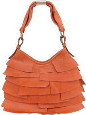 フリルハンドバッグ オレンジ
