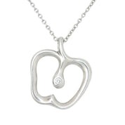 Elsa Peretti 925 Apple Necklace Silver