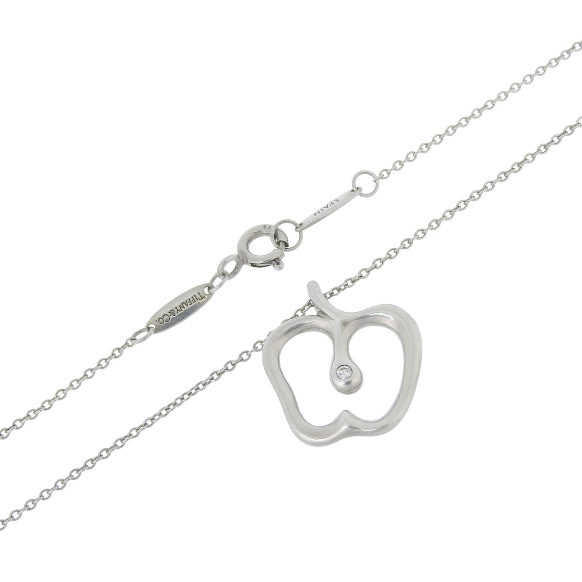 Elsa Peretti 925 Apple Necklace Silver