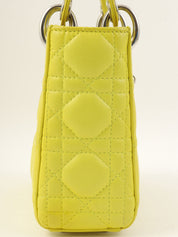 Lady Dior 黄色 Cannage 藤格纹两用包