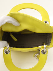 レディディオールカナージュステッチ2wayバッグ イエロー