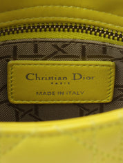 Lady Dior 黄色 Cannage 藤格纹两用包