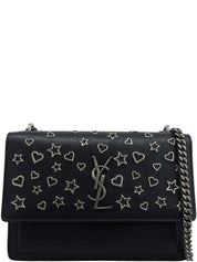 星心图案日落中号黑色