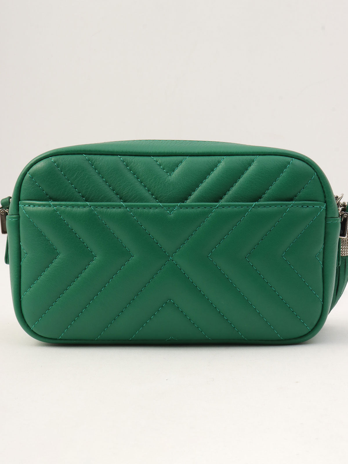 1992-ish CC Mark Plate Fringe Chain Shoulder Bag Green