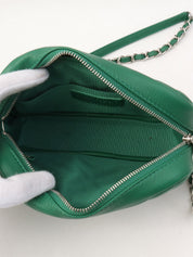 1992-ish CC Mark Plate Fringe Chain Shoulder Bag Green