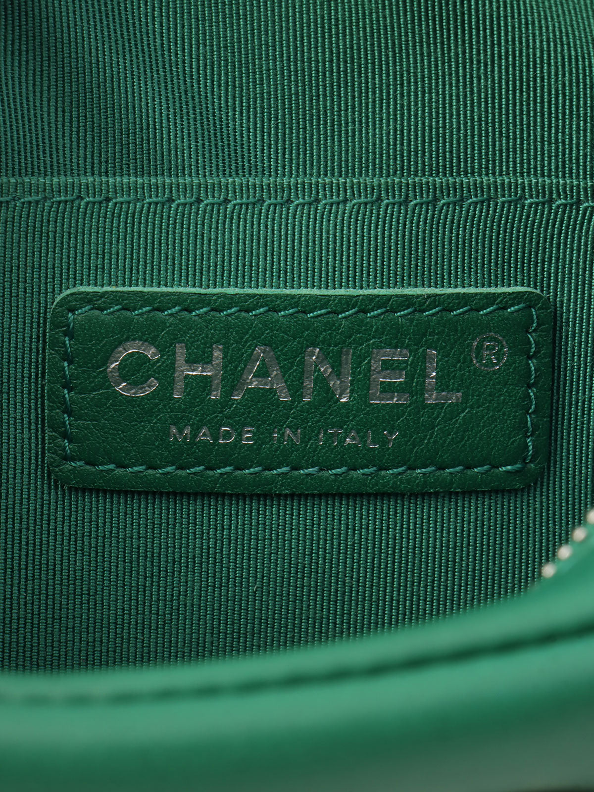 1992-ish CC Mark Plate Fringe Chain Shoulder Bag Green