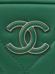 1992-ish CC Mark Plate Fringe Chain Shoulder Bag Green