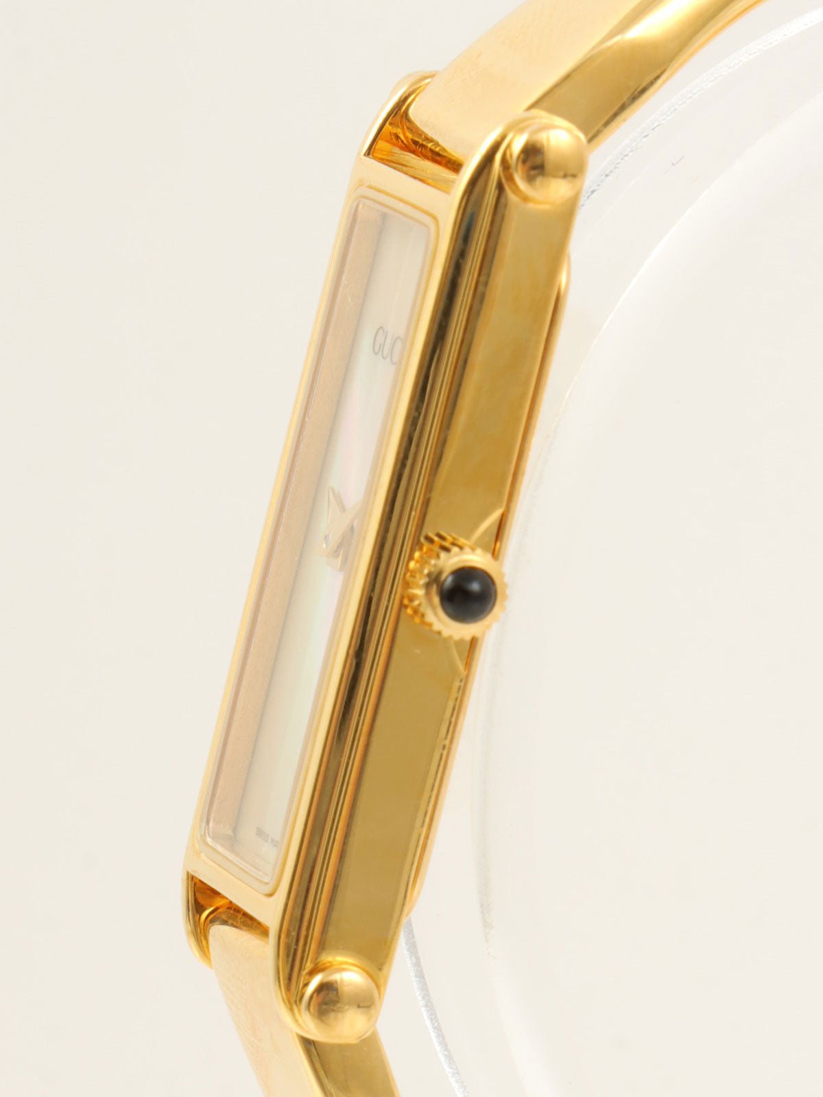 レクタンギュラーウォッチ ゴールド/シェル