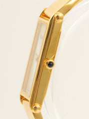 レクタンギュラーウォッチ ゴールド/シェル