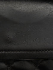 Around 2013 Double Flap 2.55 Chain Shoulder Bag Black