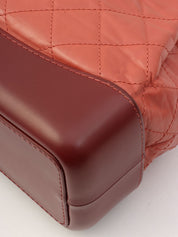 2018年頃製 CCマークプレートチェーンバックパック ピンク/ボルドー