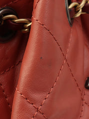 2018年頃製 CCマークプレートチェーンバックパック ピンク/ボルドー